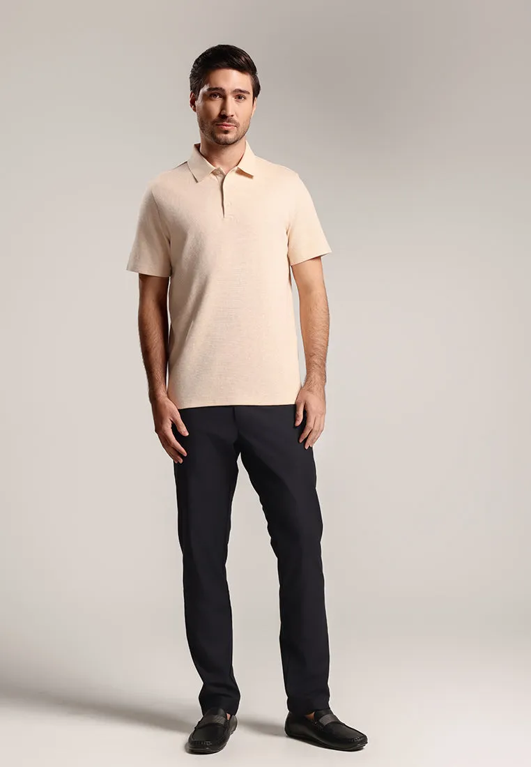 MOC - Kaos Polo Pria Lengan Pendek Byrne - Light Beige