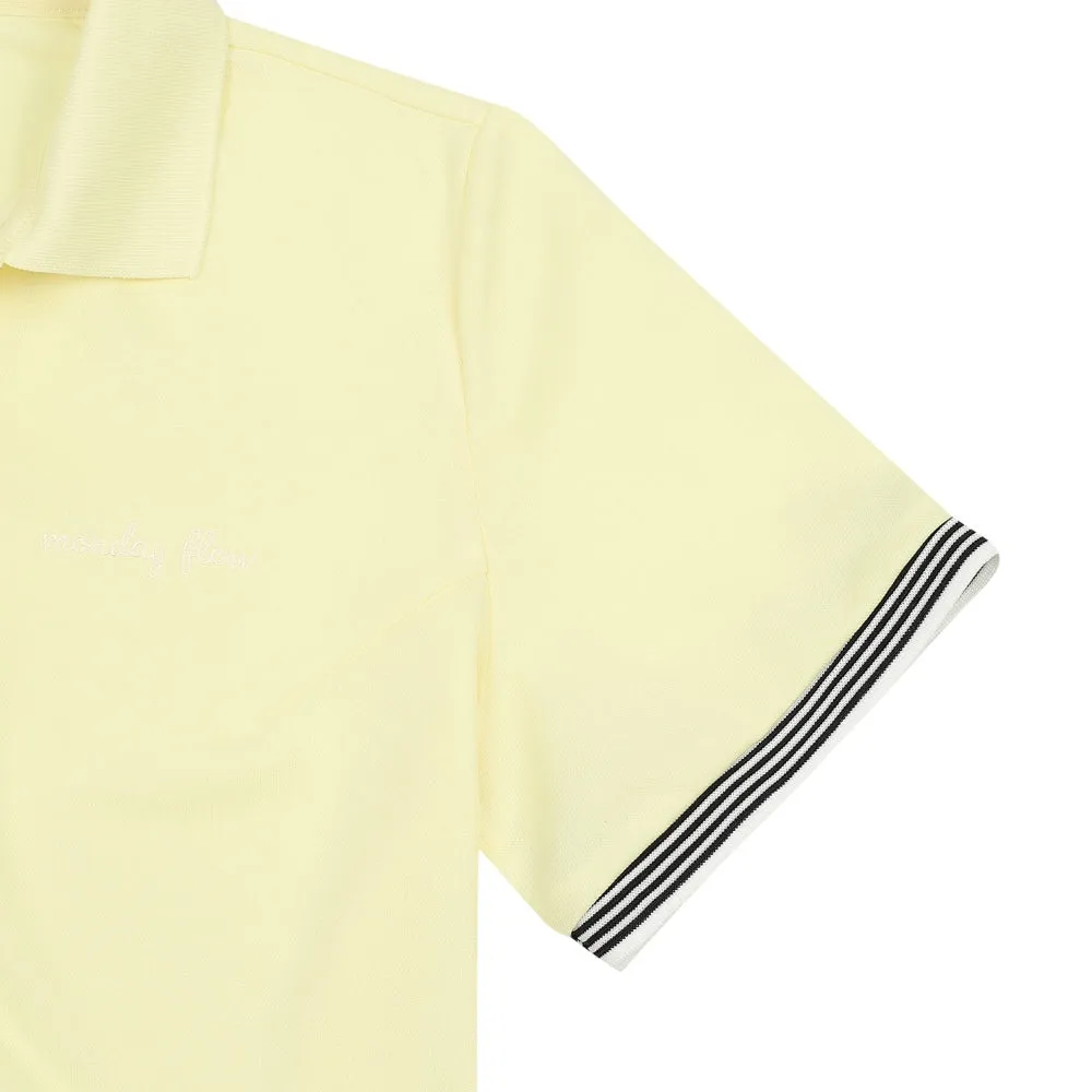 Monday Flow Women's Match Point Collar Top - Lemon