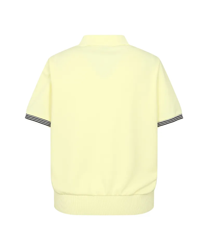 Monday Flow Women's Match Point Collar Top - Lemon