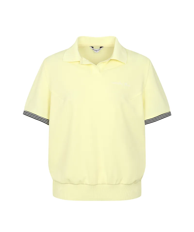 Monday Flow Women's Match Point Collar Top - Lemon