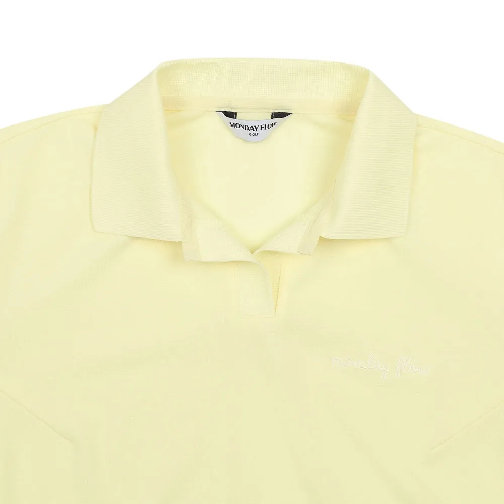 Monday Flow Women's Match Point Collar Top - Lemon