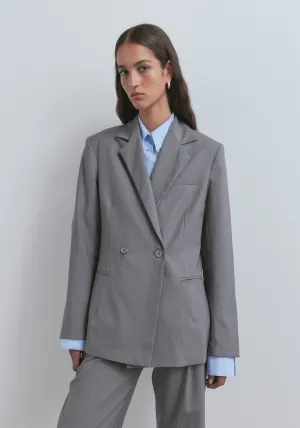 Morningstar Wool Blazer - Cambridge Stripe