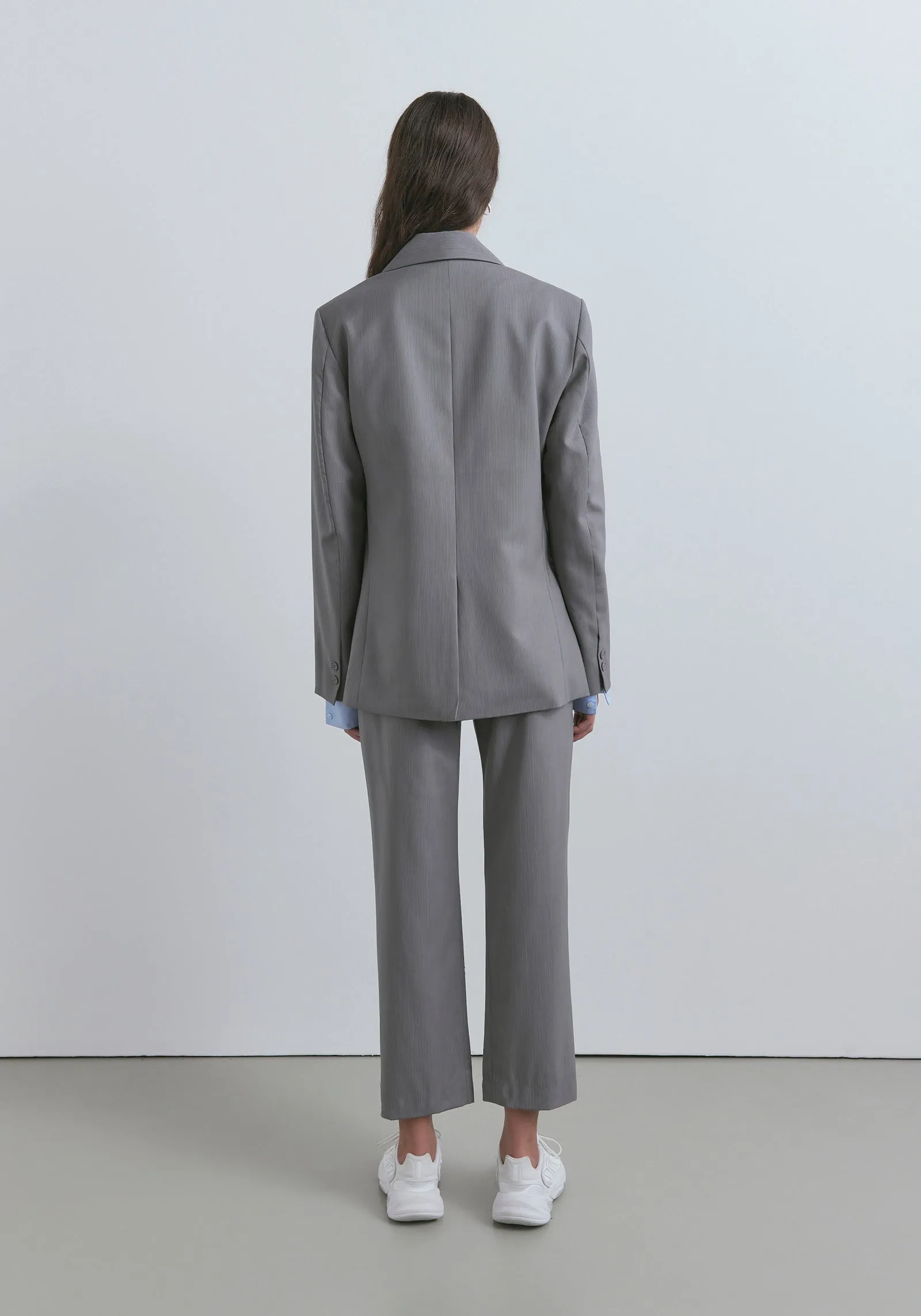 Morningstar Wool Blazer - Cambridge Stripe