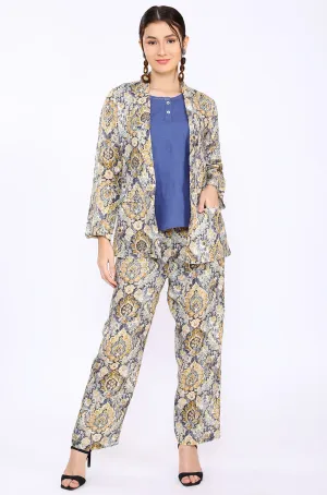 Morocco Digital Print Lounge Blazer
