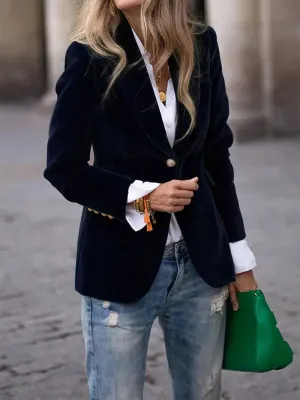 Morwenna | Elegant Velvet Blazer