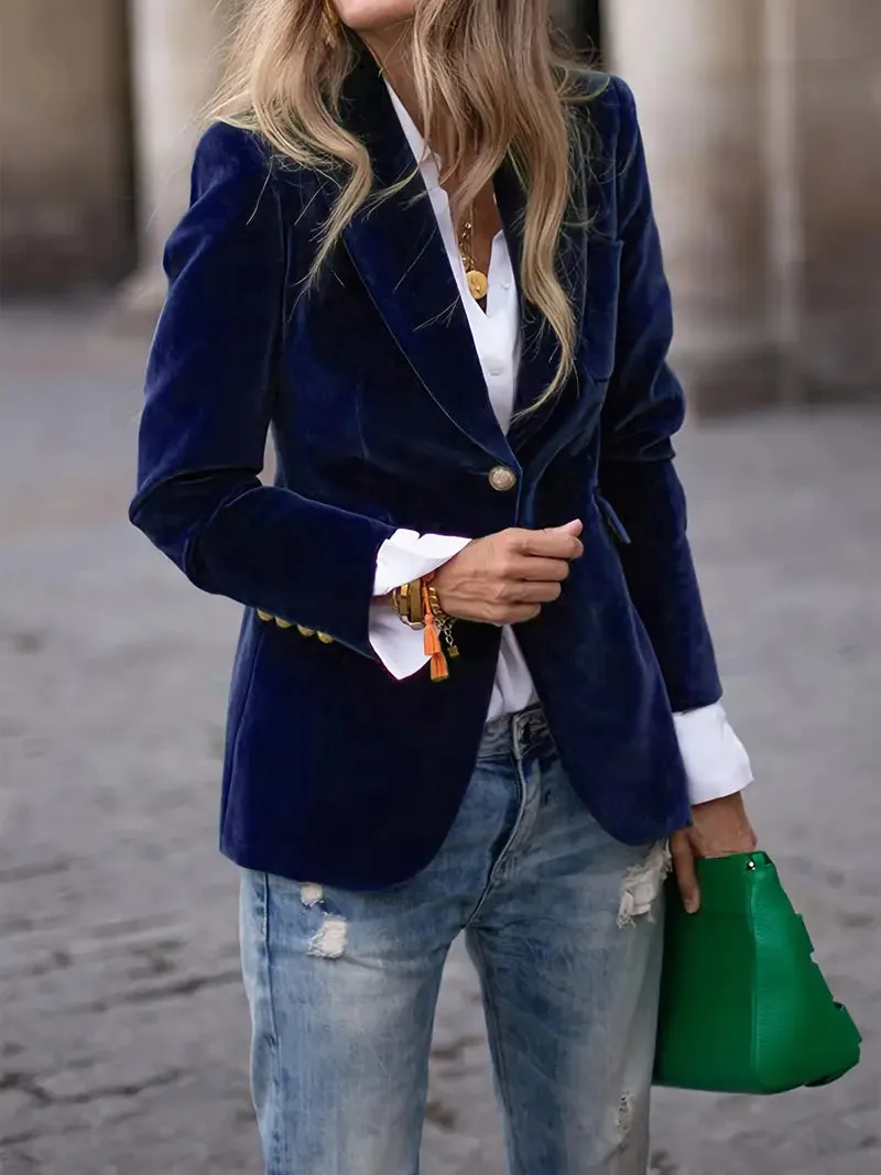 Morwenna | Elegant Velvet Blazer
