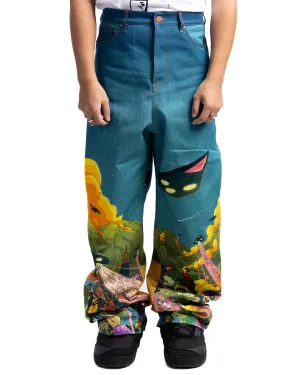 MOTR Baggy Jeans Invasion Print