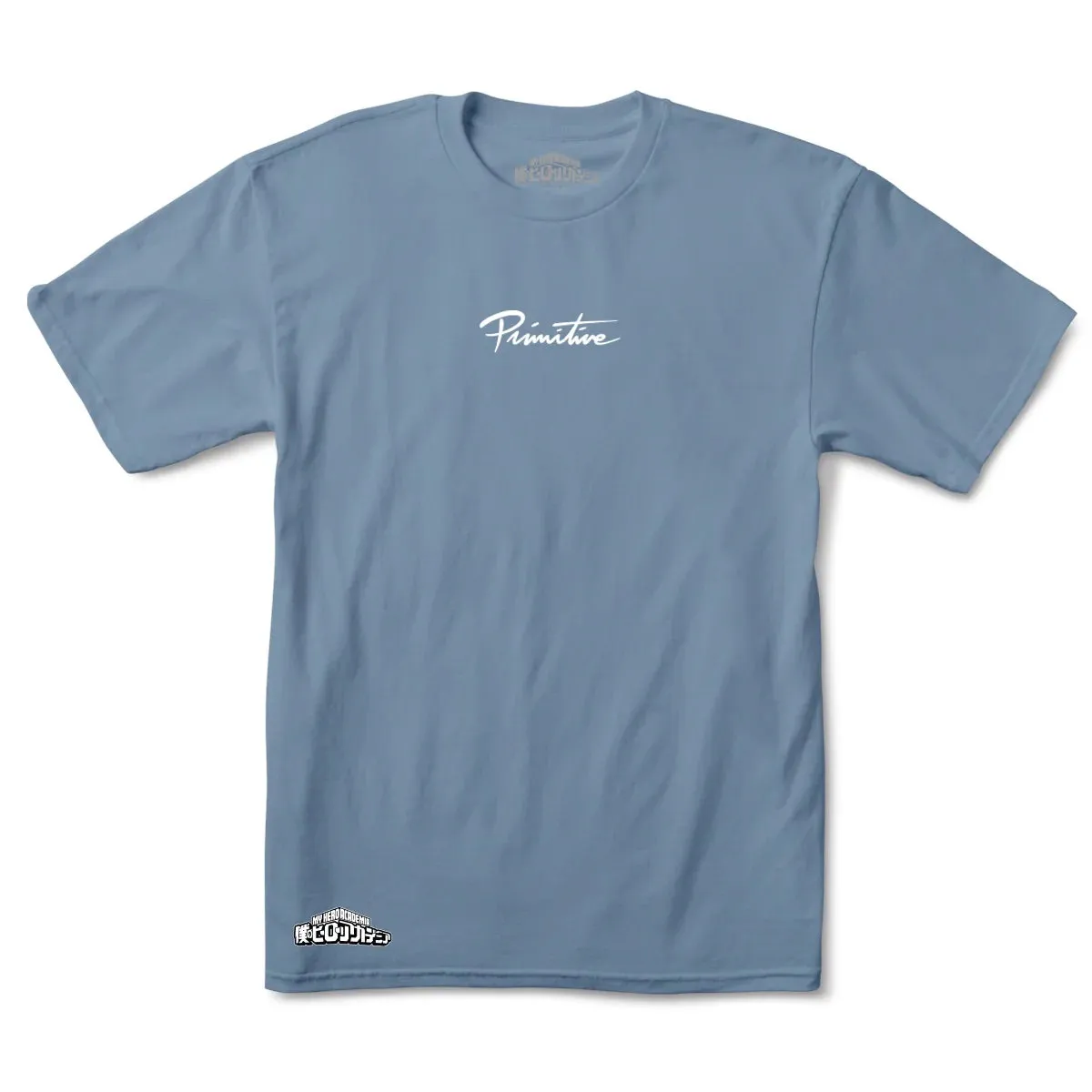 MY HERO ACADEMIA X PRIMITIVE DIRTY P SHOTO TODOROKI SLATE BLUE T-SHIRT