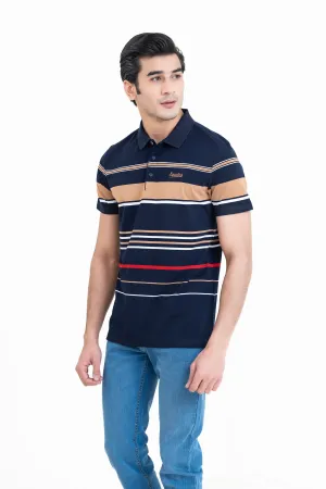 Navy Collar T-Shirt
