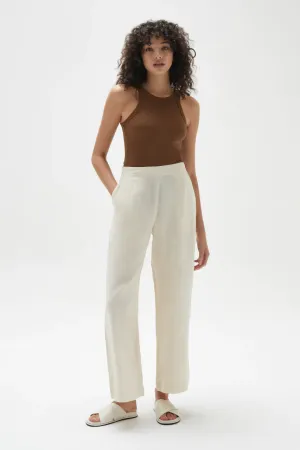 Neva Wide Leg Pant - Stone