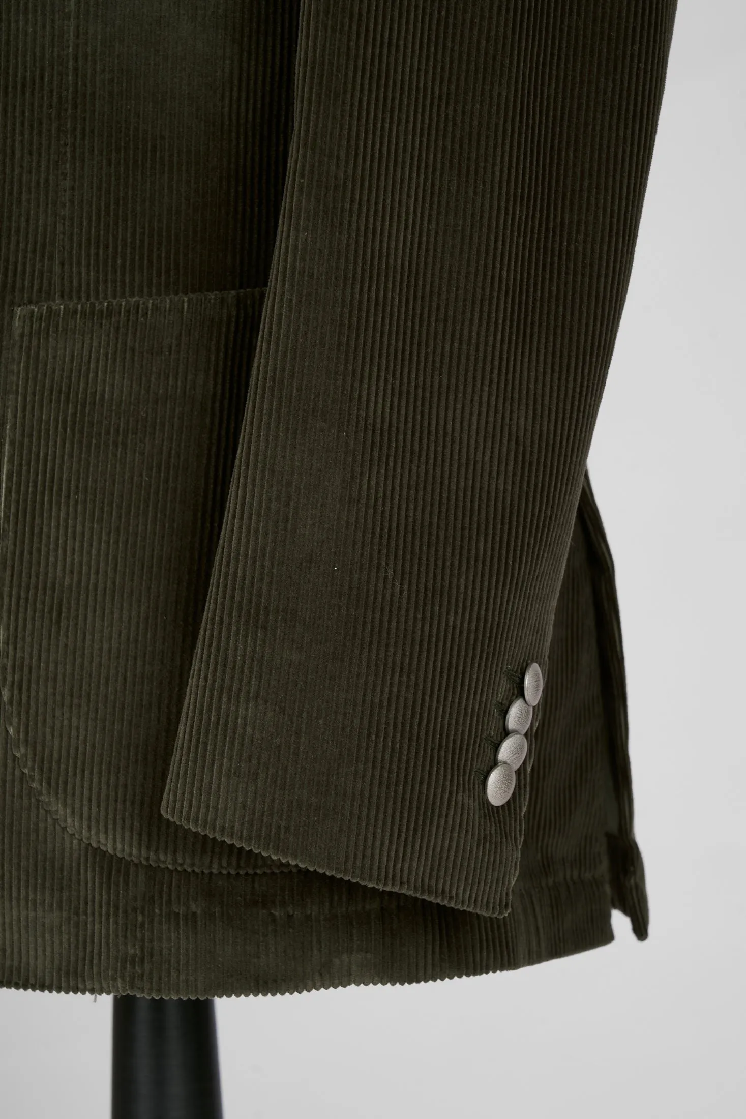 New Suitsupply Havana Dark Green Pure Cotton Corduroy Blazer - Size  38S