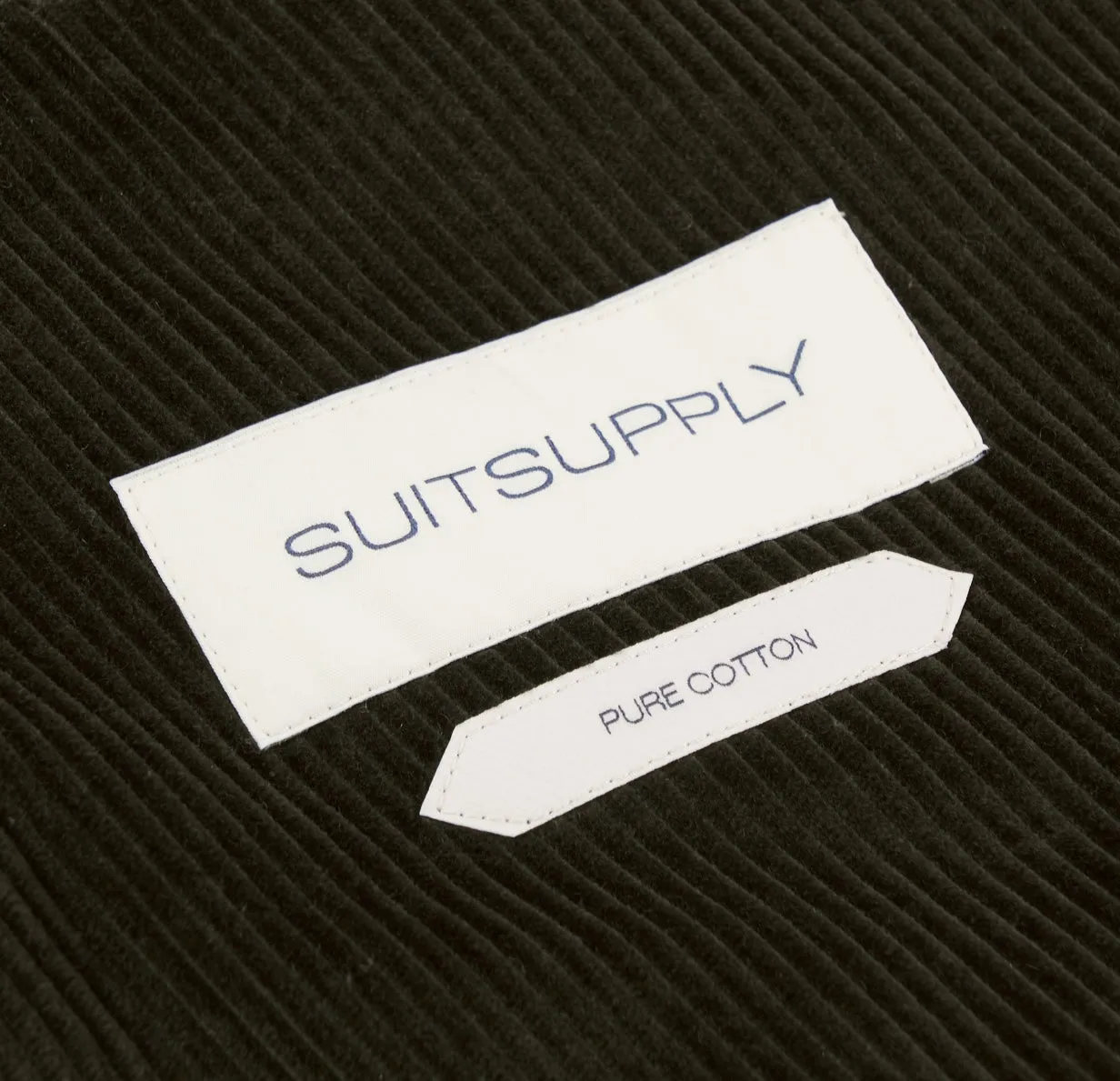 New Suitsupply Havana Dark Green Pure Cotton Corduroy Blazer - Size  38S
