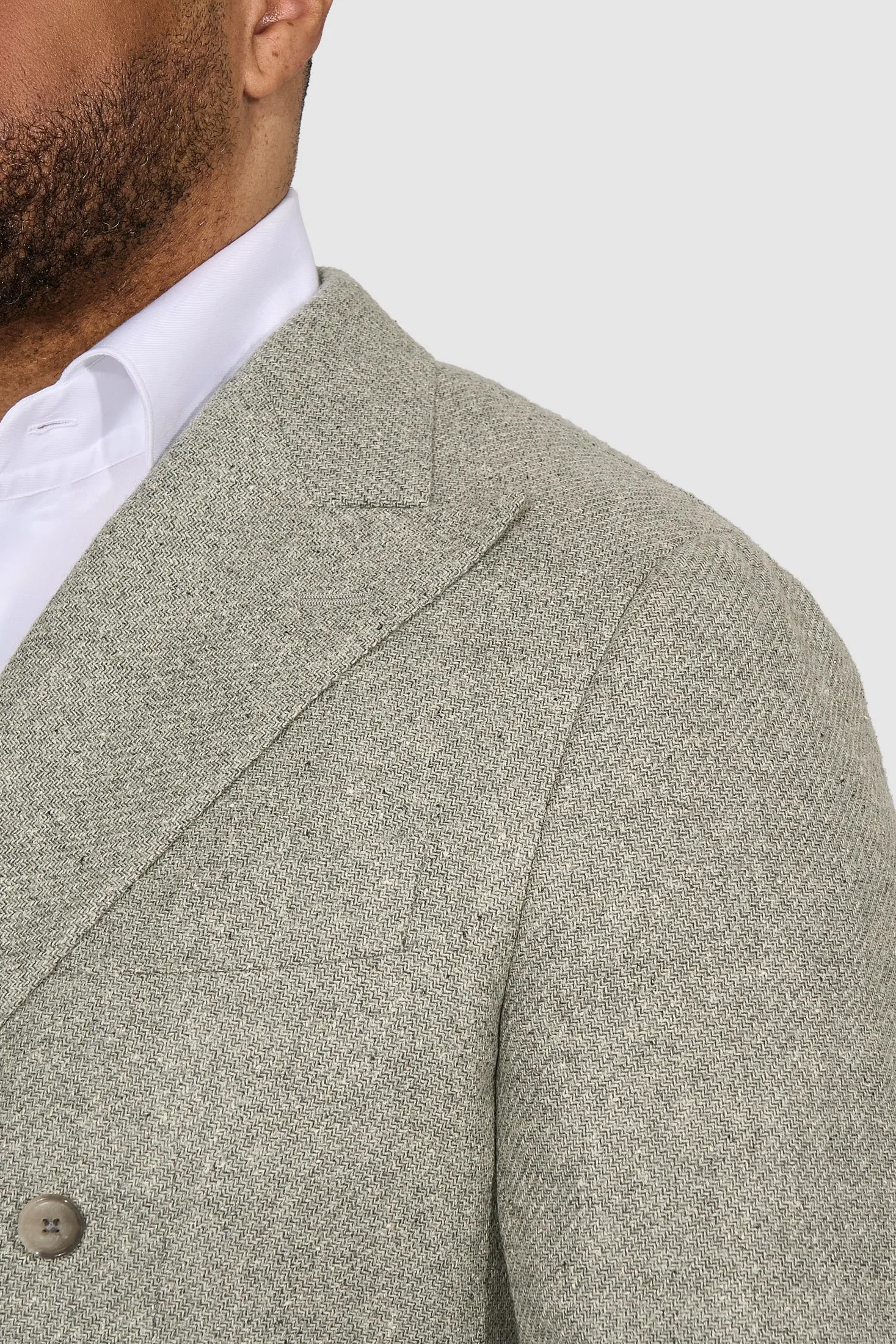 New Suitsupply Havana Gray Wool, Alpaca, Silk Unlined DB Ferla Blazer - Size 36S and 44R