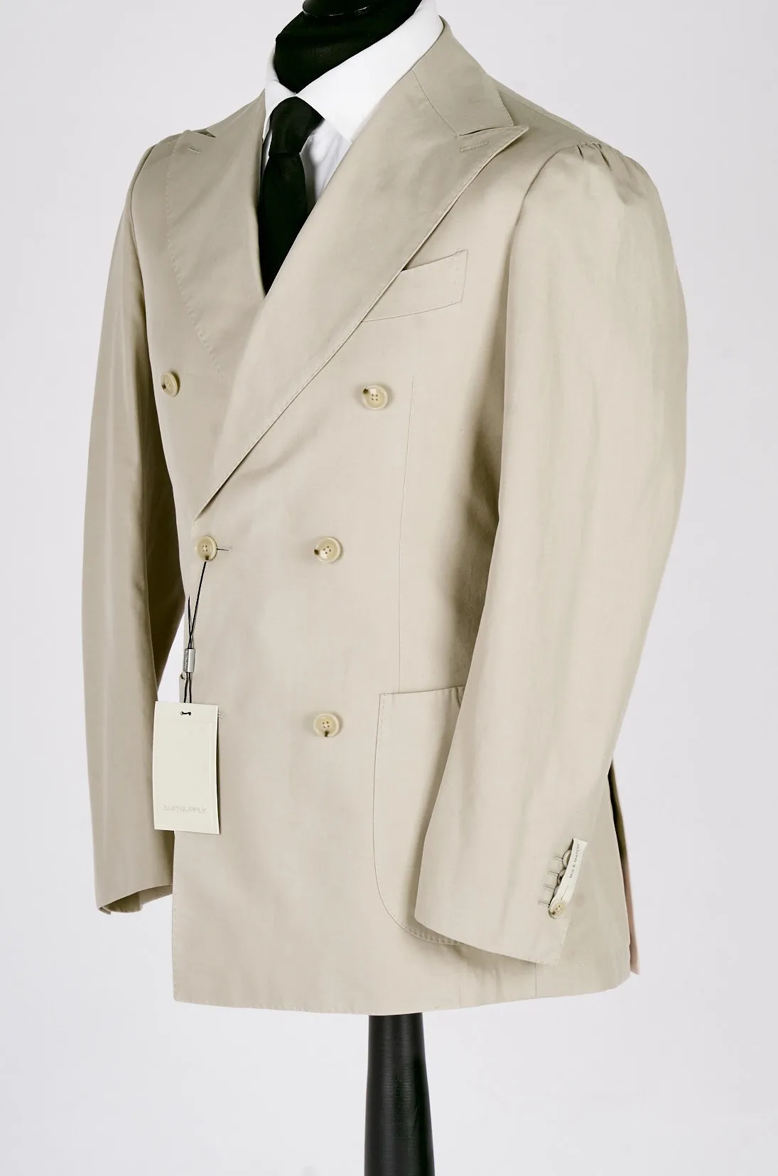 New Suitsupply Havana Light Brown Pure Cotton Unlined DB Blazer - Most Sizes Available