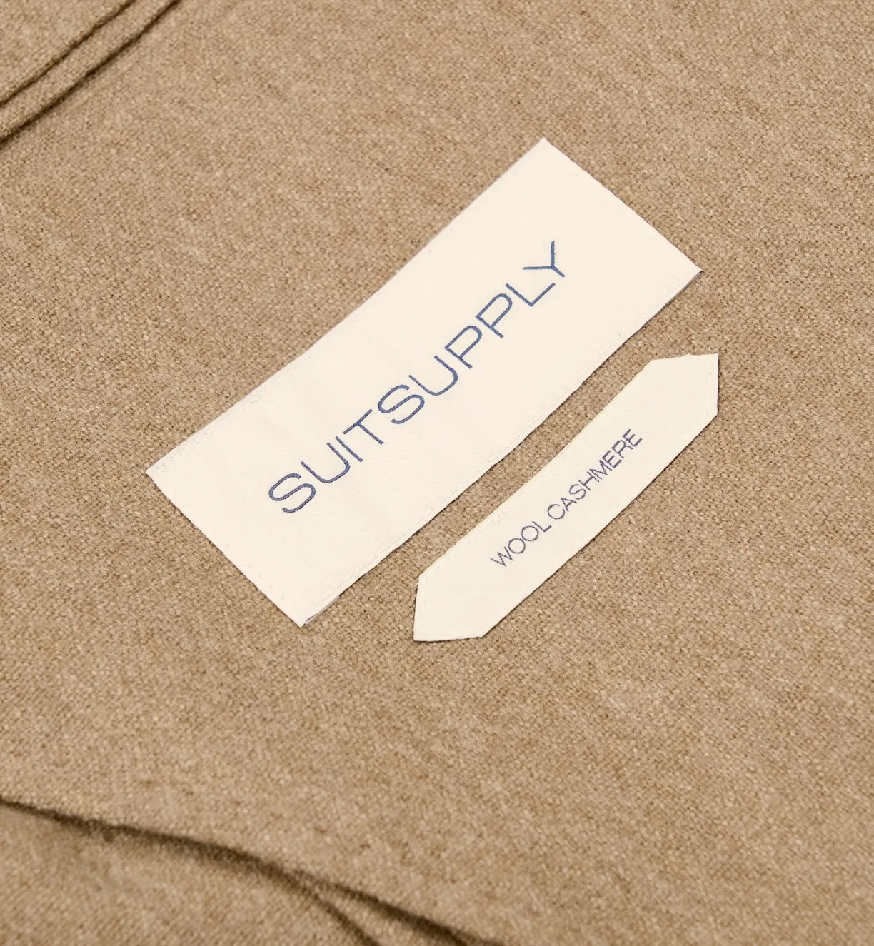 New Suitsupply Havana Light Brown Wool and Cashmere Wide Lapel Blazer - Size 38R