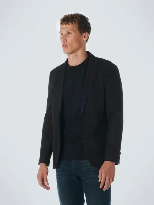 NO EXCESS JERSEY STRETCH CHECK BLAZER 21910906