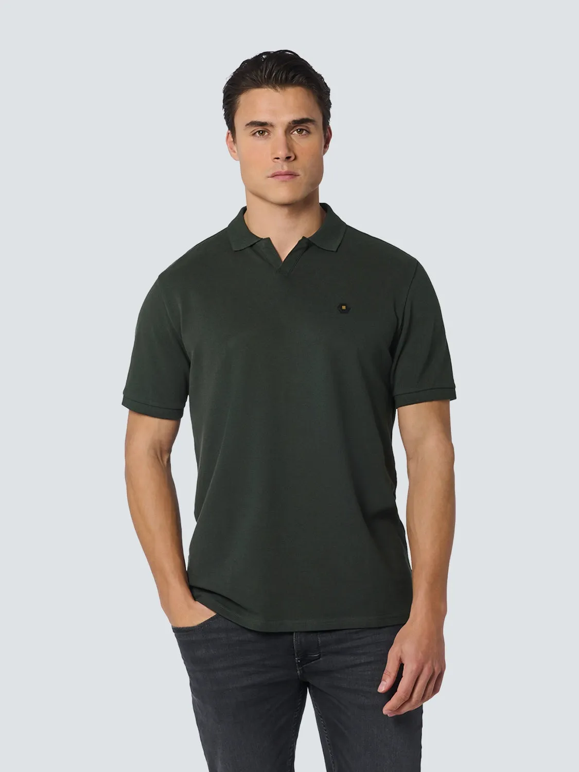 NO EXCESS JOHNNY COLLAR SOLID POLO 23390361