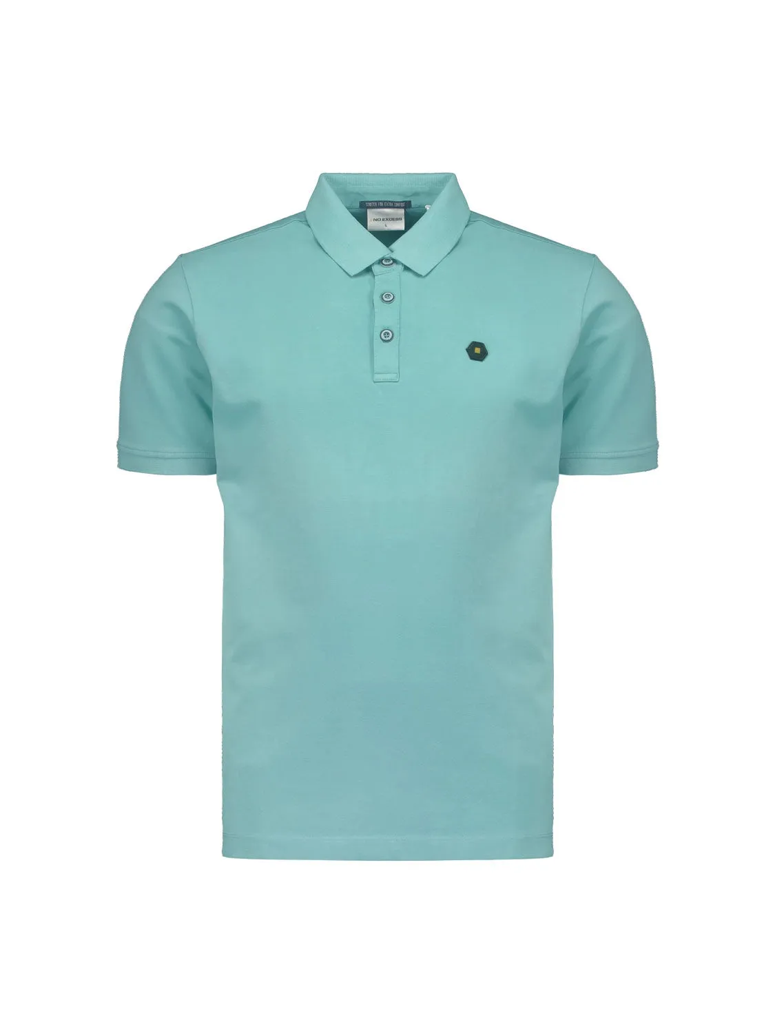 NO EXCESS STRETCH PIQUE COTTON SOLID POLO 23380101SN
