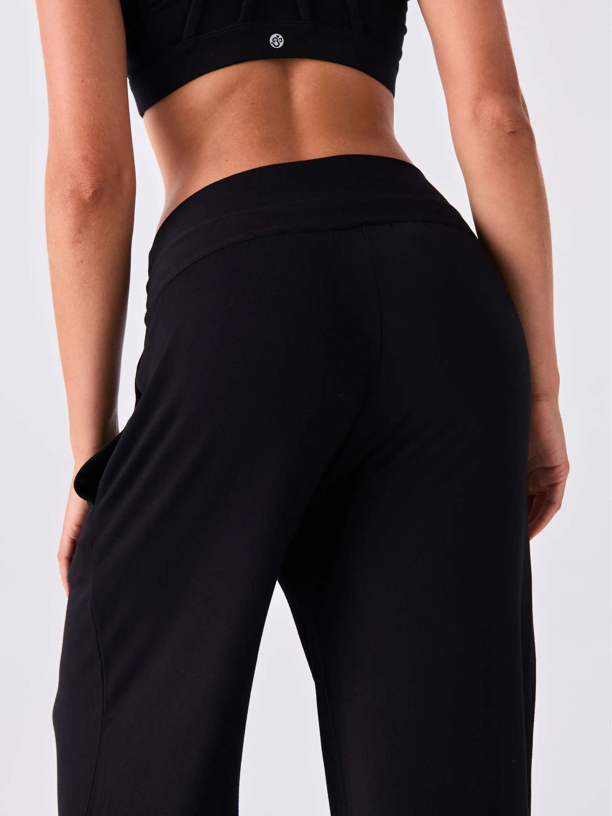 Nomad Modal Wide Leg Pant - Black