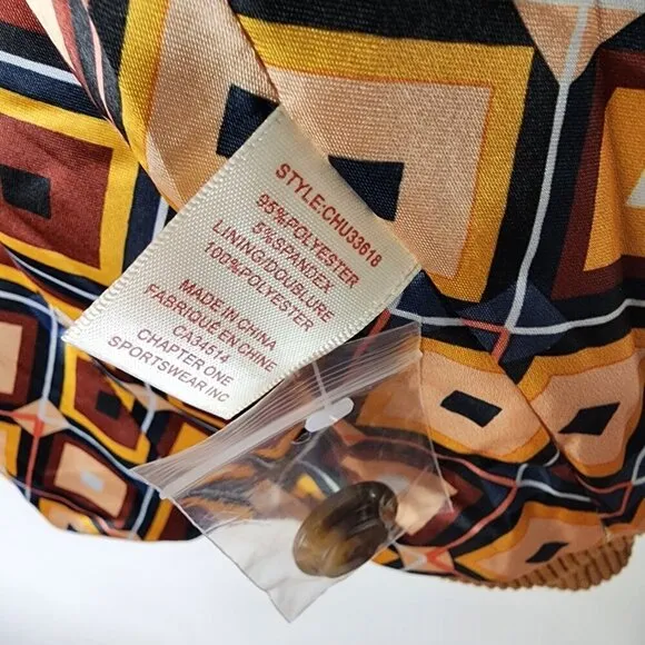 NWT Anthropologie Autres Filles Corduroy Blazer Cognac Brown Small