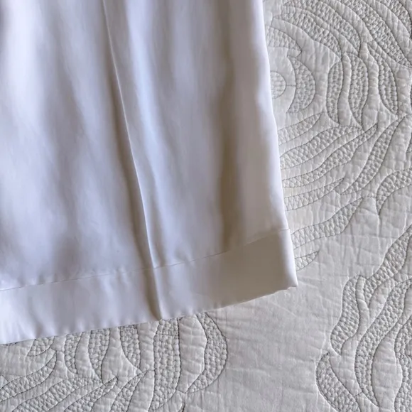NWT - J. Crew - Long Pleated Trouser Short in Drapey Viscose - White