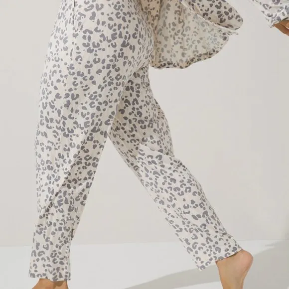 NWT Soma COOL NIGHTS Pajama Set - Boxy Sleep Tee   Ankle Pants Set L