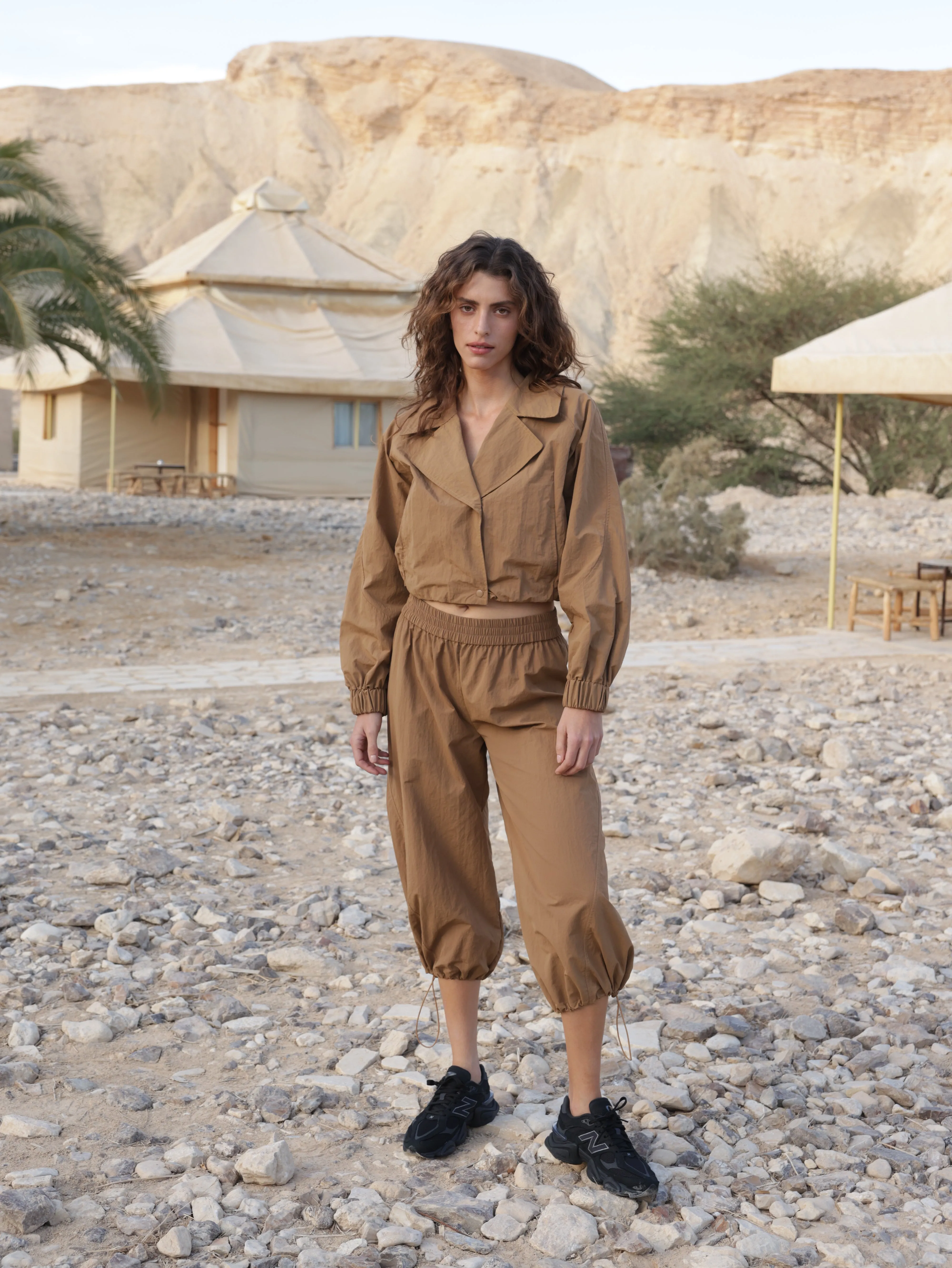 Nylon Baggy Pants