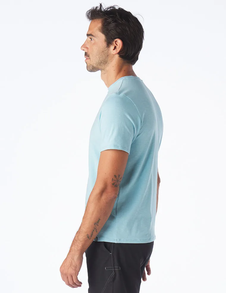 Oliver Short Sleeve: Vista Blue
