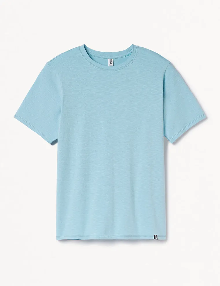 Oliver Short Sleeve: Vista Blue