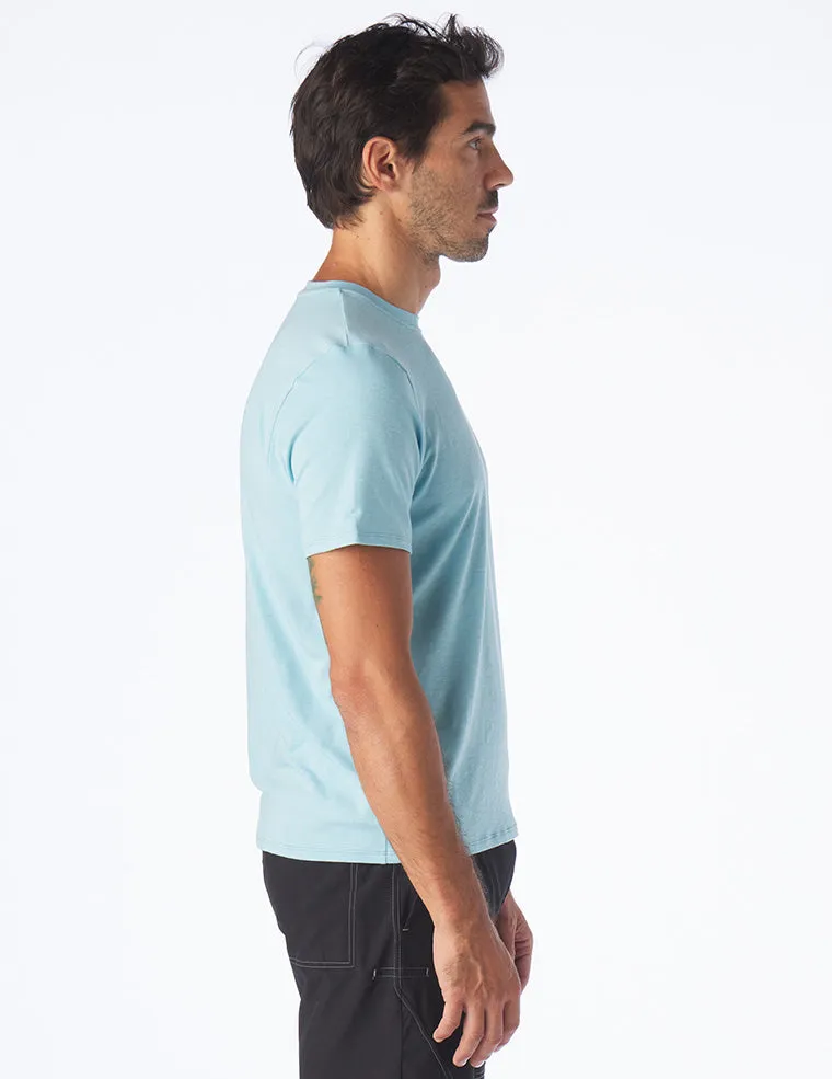Oliver Short Sleeve: Vista Blue