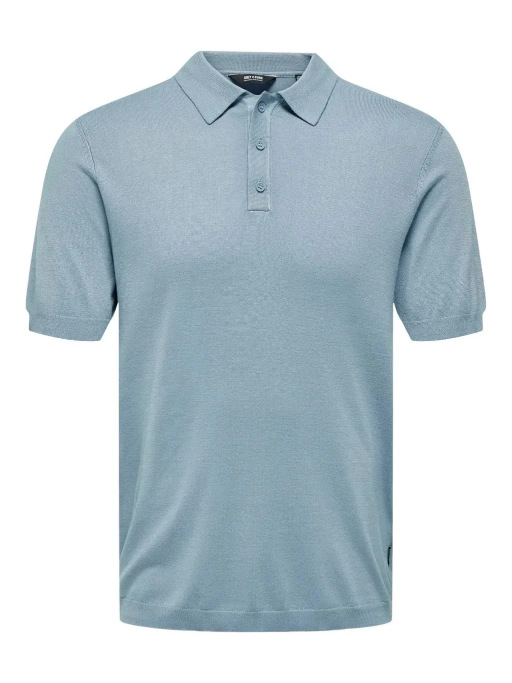 Only and Sons Knitted S/S Polo Sky