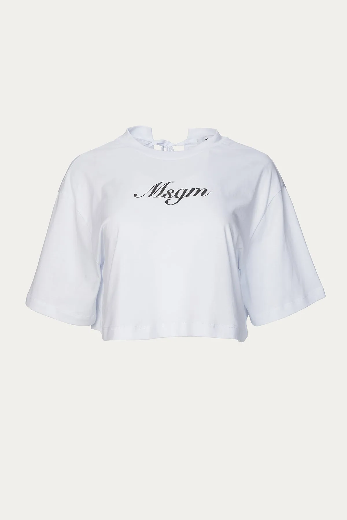 OPEN-BACK CROPPED T-SHIRT