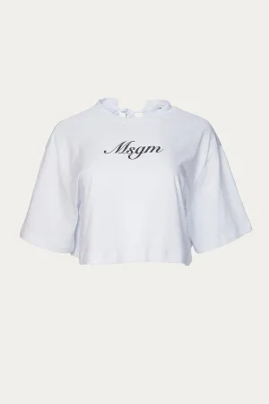 OPEN-BACK CROPPED T-SHIRT