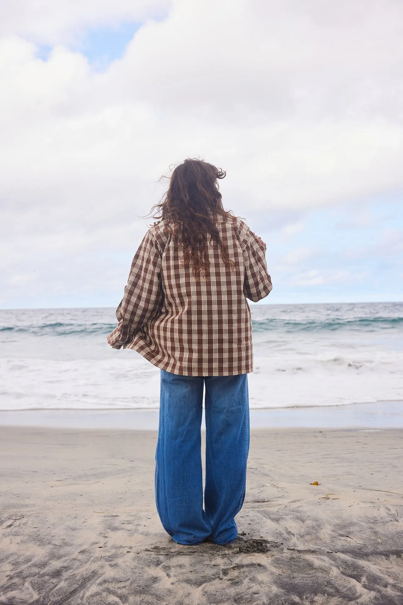 Open Collar Shirt - Nutmeg
