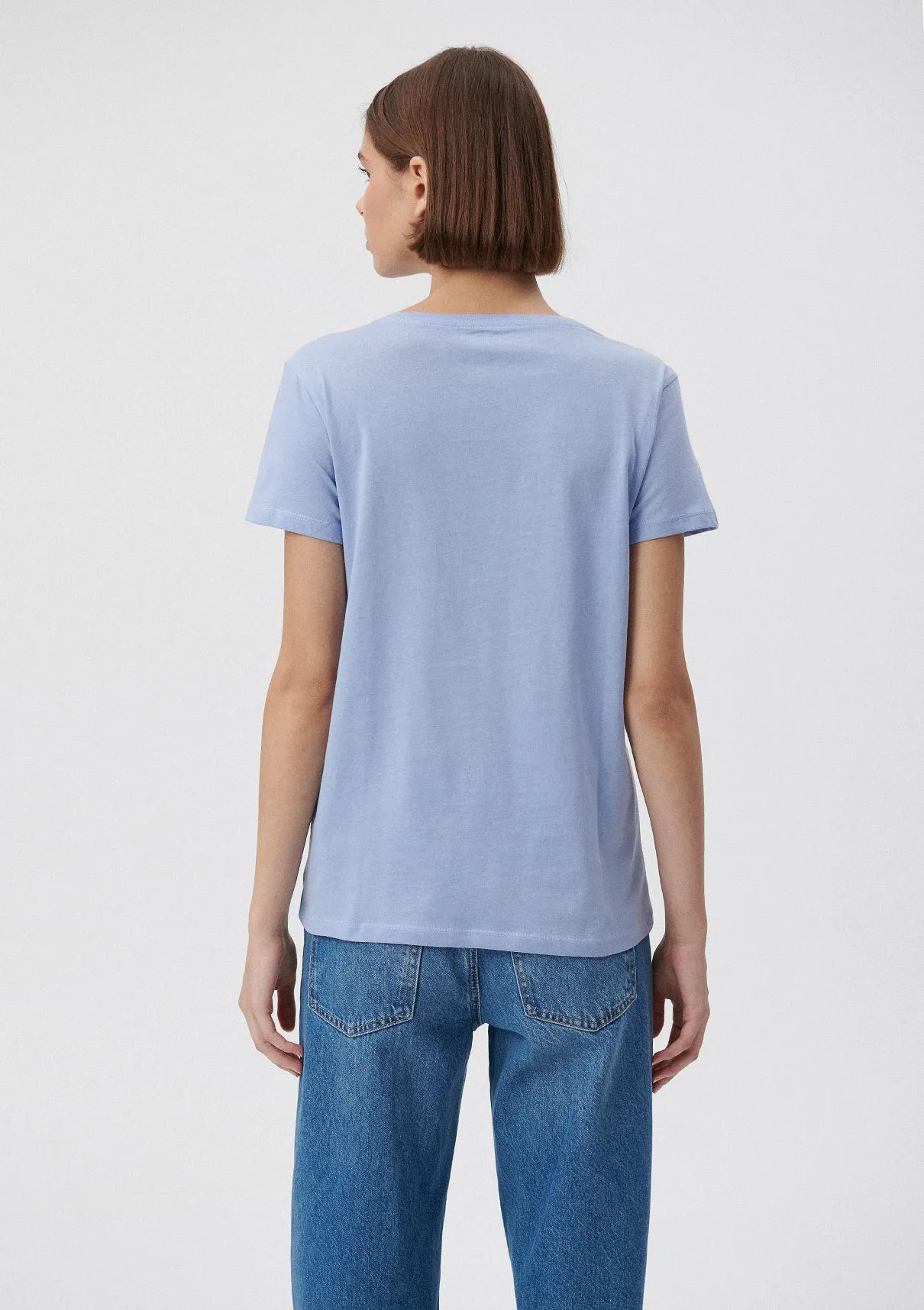Open Your Mind Printed Blue T-Shirt