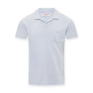 Orlebar Brown - Terry Towelling Polo in Light Island Sky