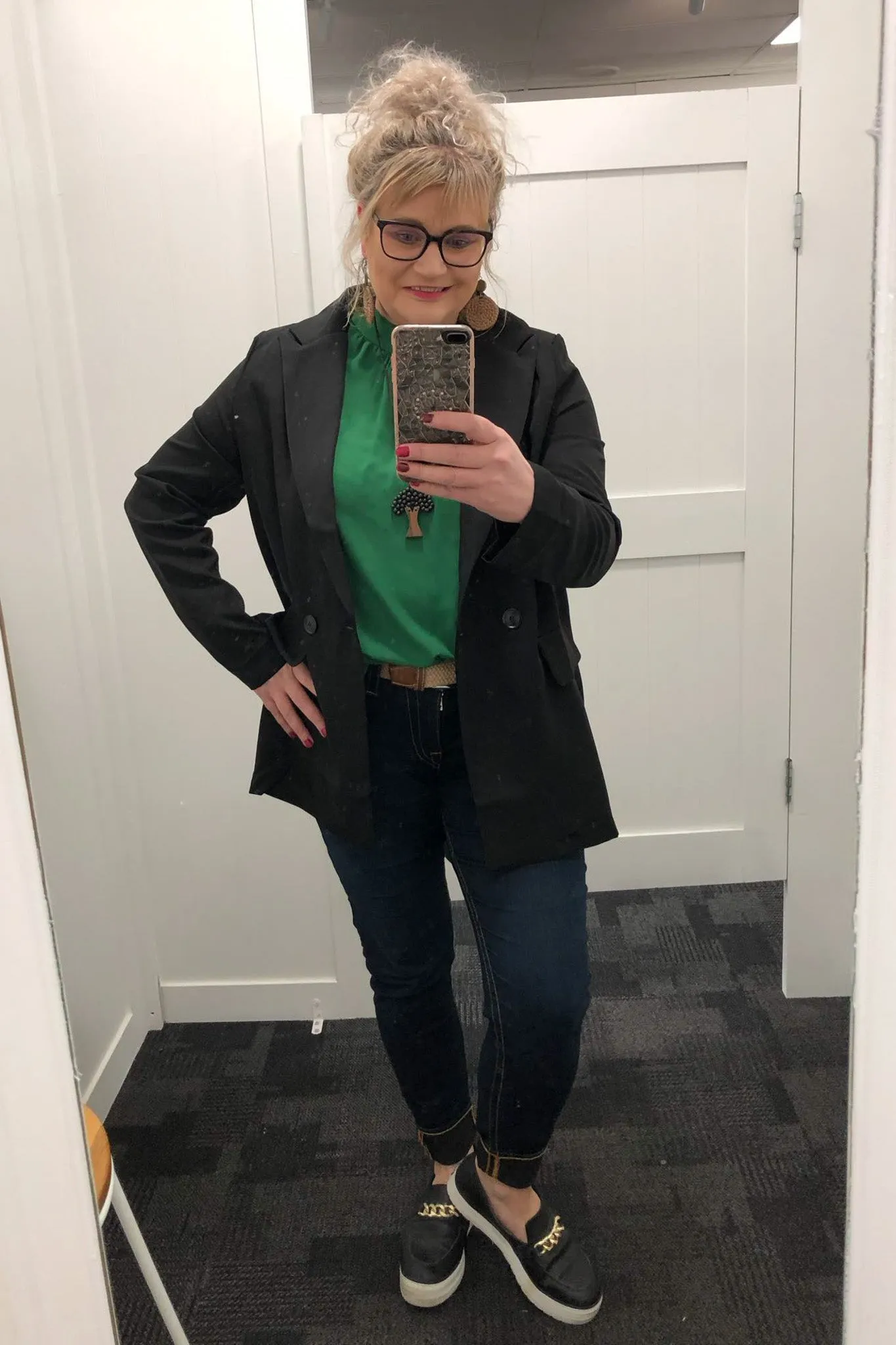 Oversized Tailored Blazer - Black