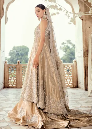 Pakistani Bridal Lehnga with Open Shirt for Wedding #J5102