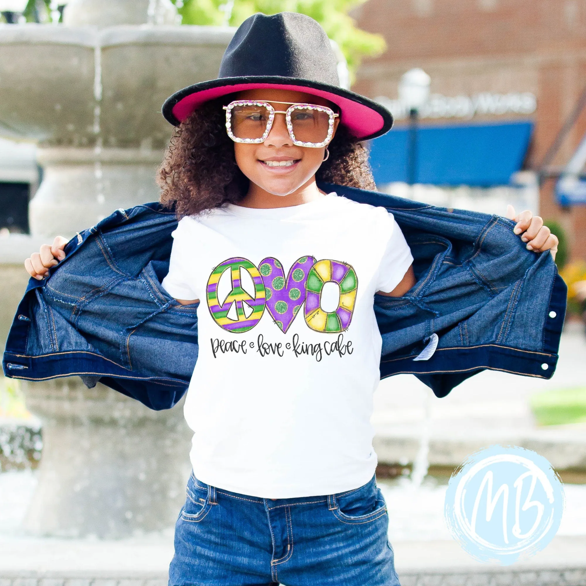 Peace Love Kingcake Toddler & Youth Tee