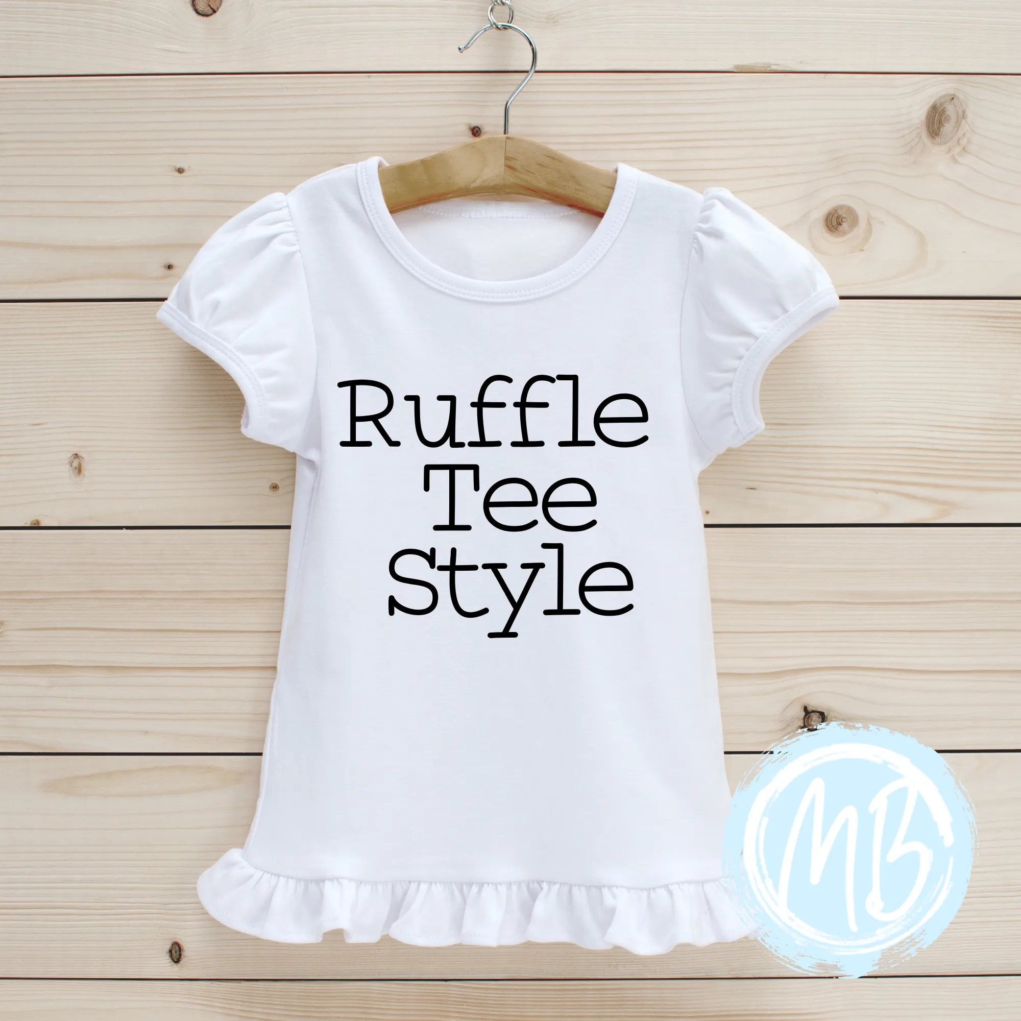 Peach Monogram Tee