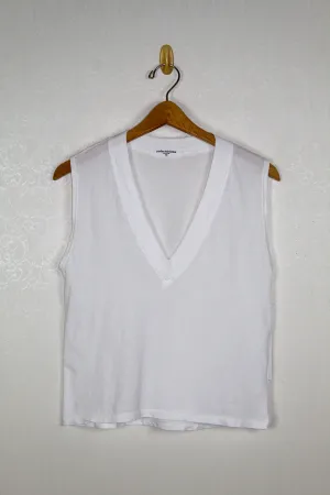 Perfectwhitetee Margot Slveless V Neck Tee