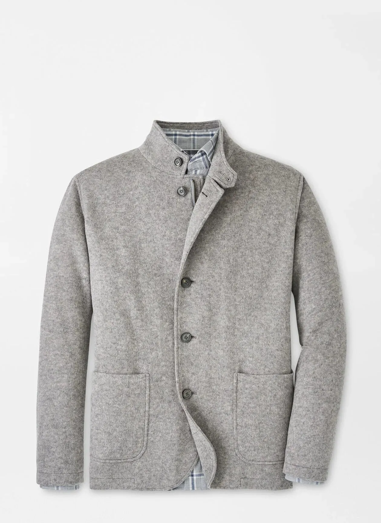 Peter Millar Crown Flex Fleece Zip Blazer