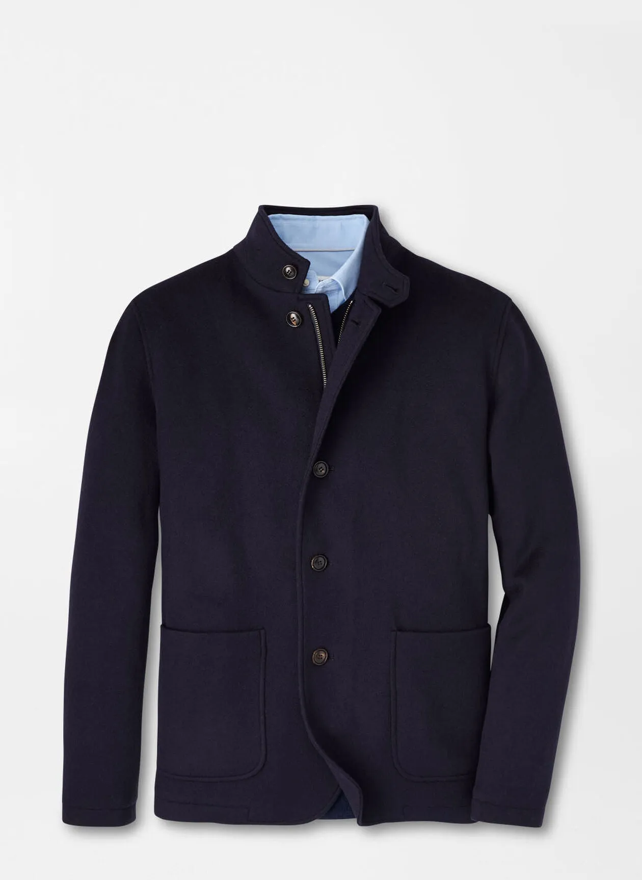 Peter Millar Crown Flex Fleece Zip Blazer