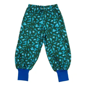 Pine Needle Blue Baggy Pants