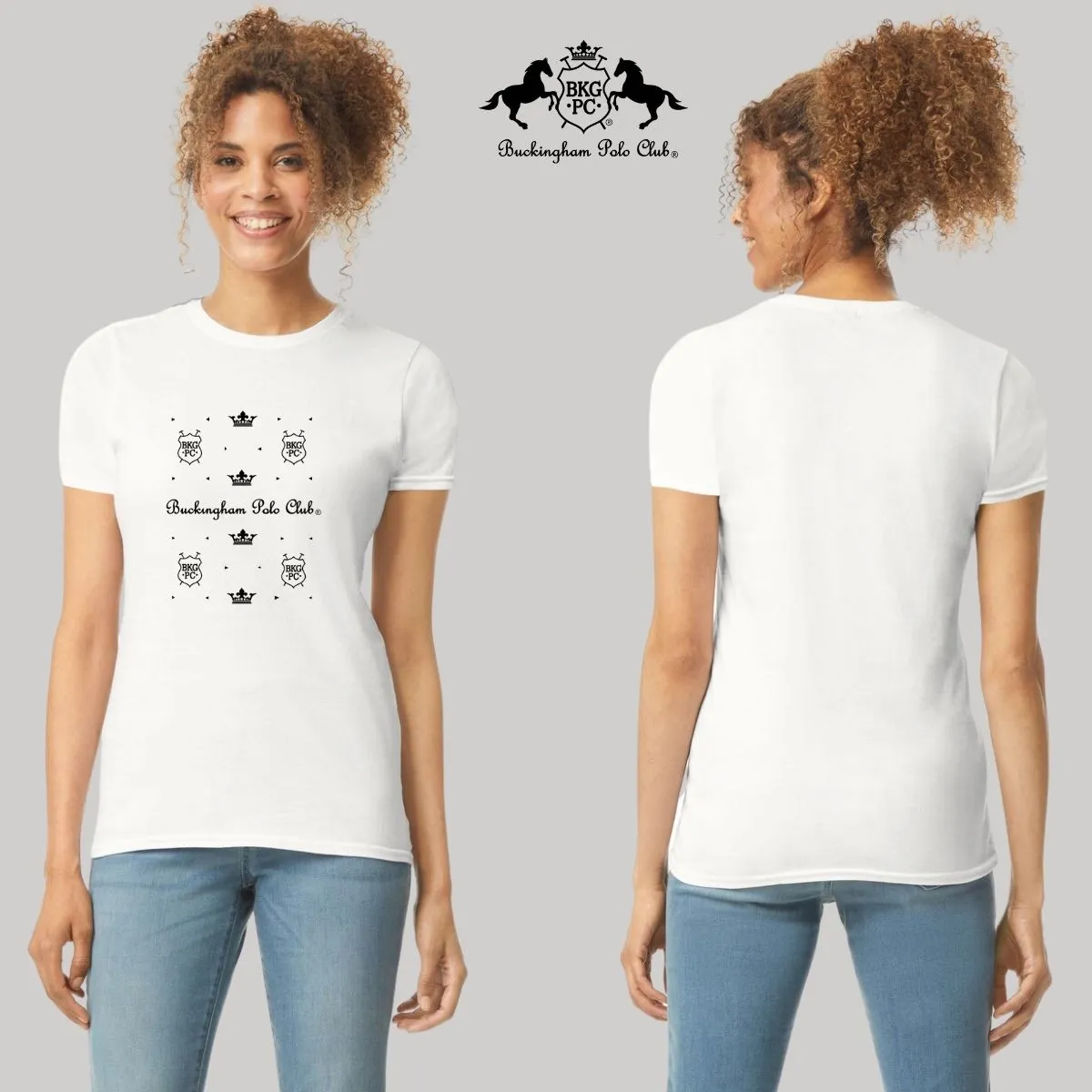Playera Mujer Buckingham Polo Club Coronas