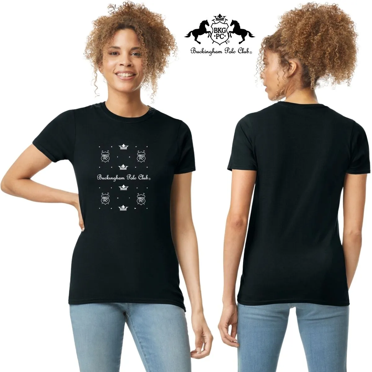 Playera Mujer Buckingham Polo Club Coronas