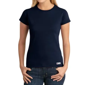 Playera Mujer Fubu Logo Azul Reverso