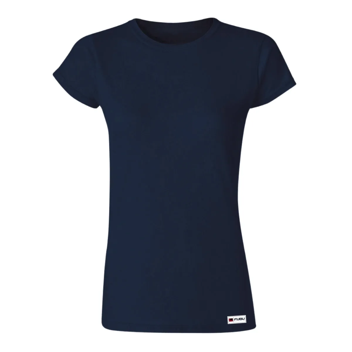 Playera Mujer Fubu Logo Azul Reverso