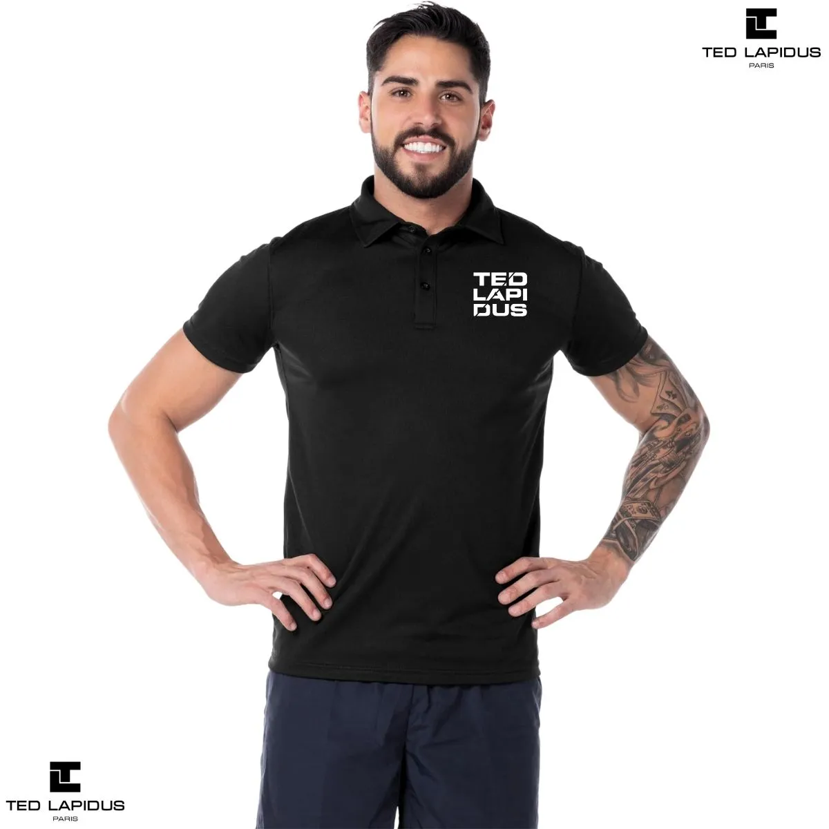 Playera Tipo Polo Hombre Ted Lapidus Paris M.