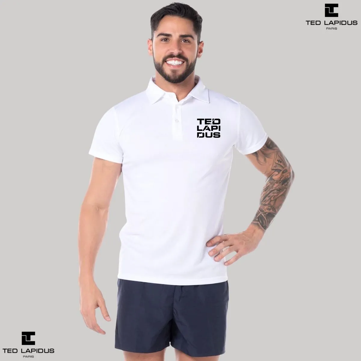 Playera Tipo Polo Hombre Ted Lapidus Paris M.